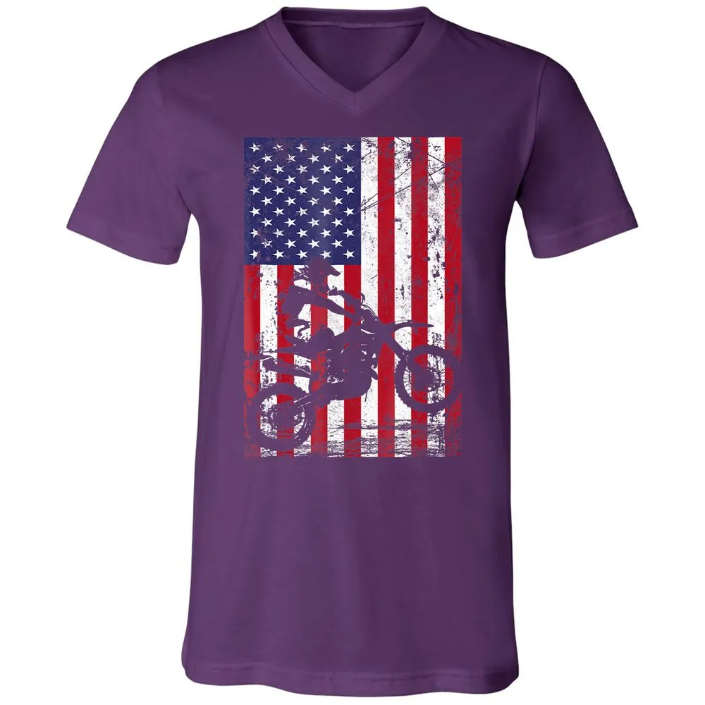Unisex V-Neck T-Shirt - WD6HWMAT - Team Purple - 9