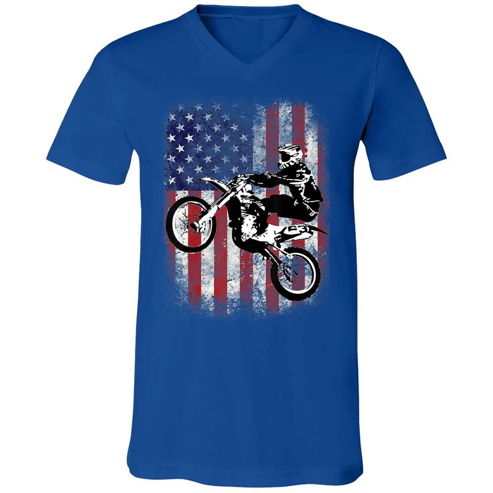 Unisex V-Neck T-Shirt - 7EDSG3VG - True Royal - 4