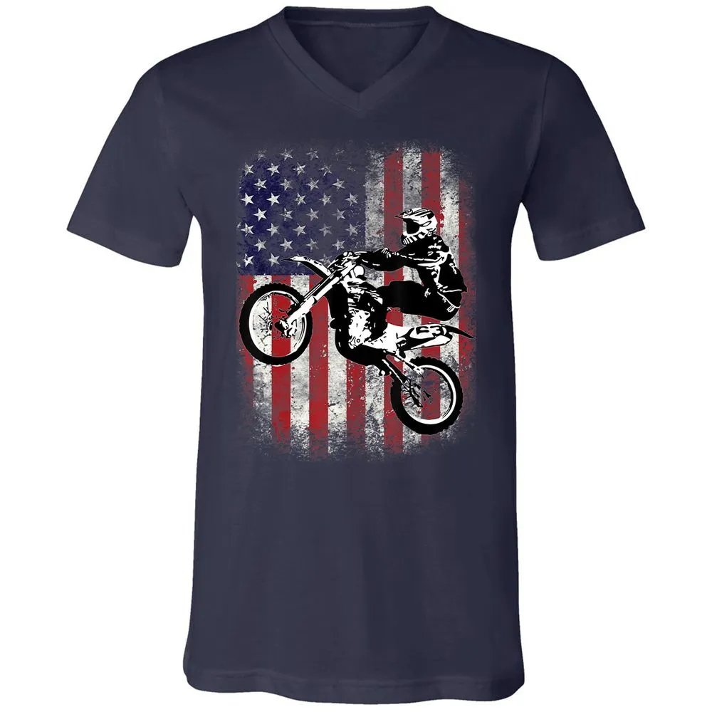 Unisex V-Neck T-Shirt - 7EDSG3VG - Navy - 2