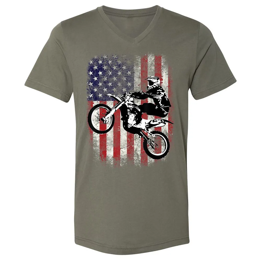 Unisex V-Neck T-Shirt - 7EDSG3VG - Military Green - 10