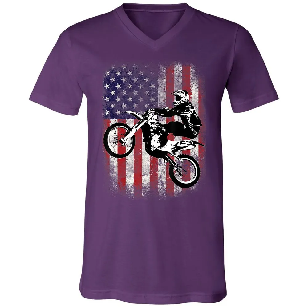Unisex V-Neck T-Shirt - 7EDSG3VG - Team Purple - 9