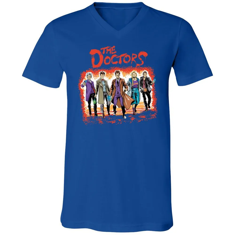 Unisex V-Neck T-Shirt - GRRQ6M1N - True Royal - 4