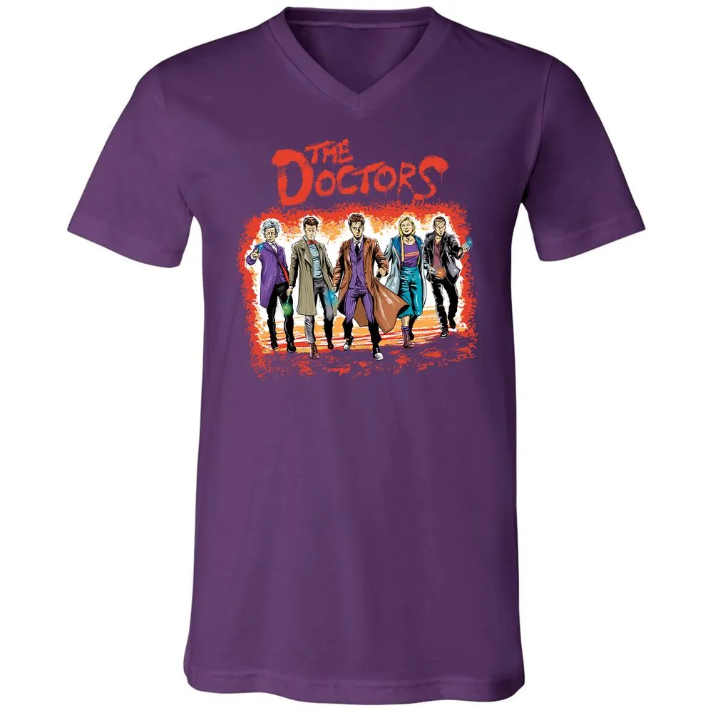 Unisex V-Neck T-Shirt - GRRQ6M1N - Team Purple - 9