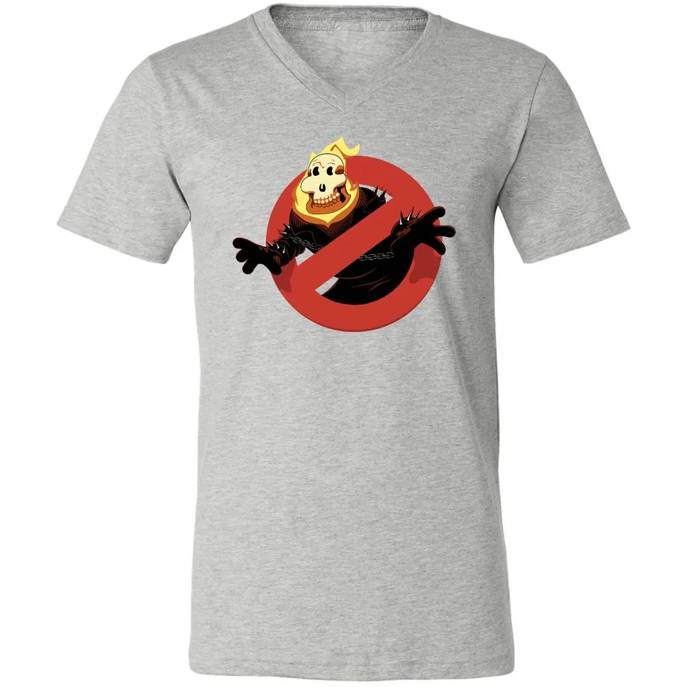 Unisex V-Neck T-Shirt - NDVUBBAZ - Athletic Heather - 7