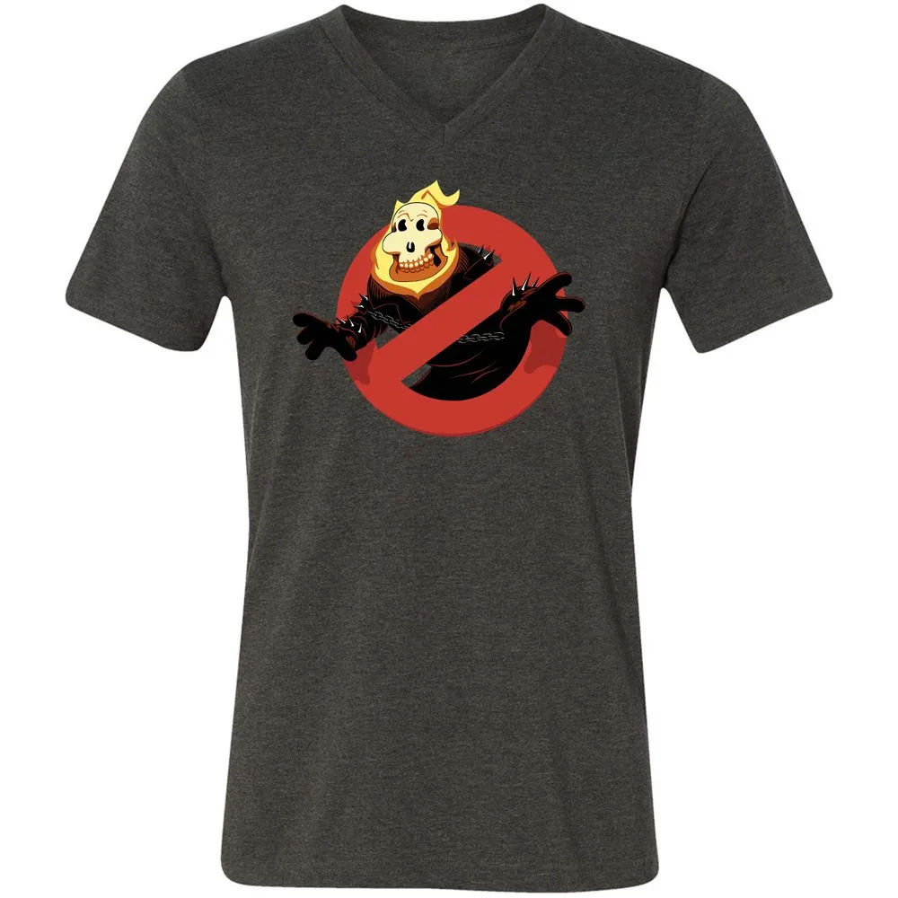 Unisex V-Neck T-Shirt - NDVUBBAZ - Dark Grey Heather - 8