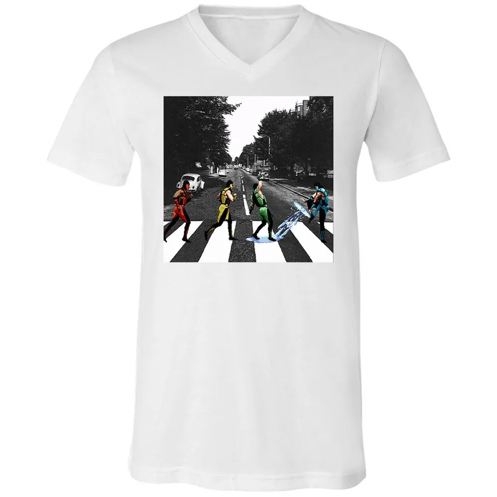 Unisex V-Neck T-Shirt - WGRSL124 - White - 5