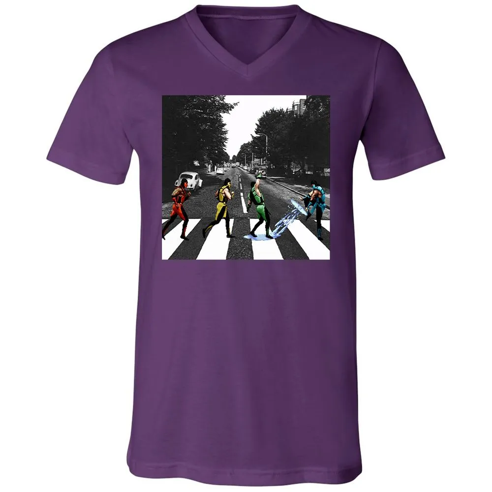 Unisex V-Neck T-Shirt - WGRSL124 - Team Purple - 9