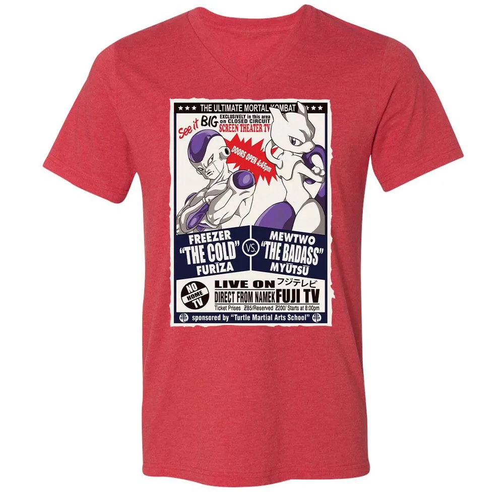 Unisex V-Neck T-Shirt - VLVLHBJ6 - Heather Red - 16