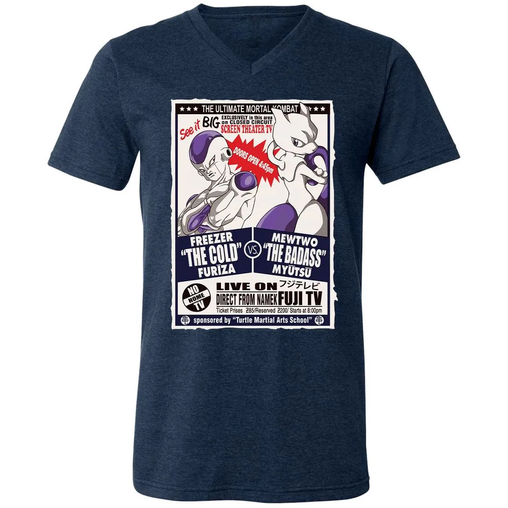 Unisex V-Neck T-Shirt - VLVLHBJ6 - Heather Navy - 15