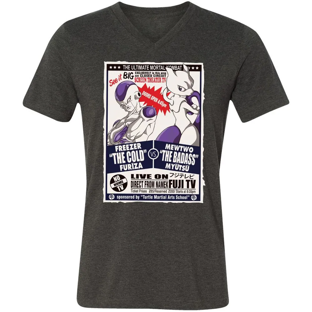 Unisex V-Neck T-Shirt - VLVLHBJ6 - Dark Grey Heather - 8
