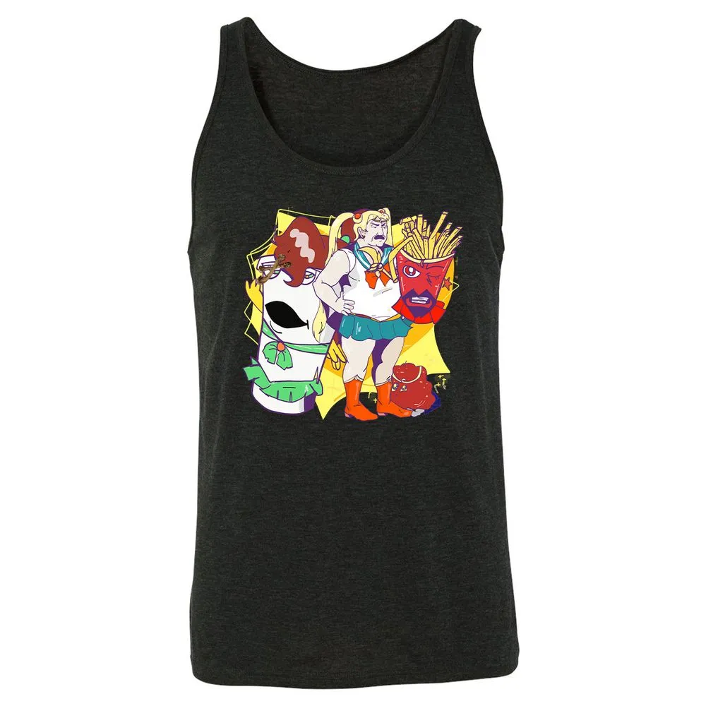 Unisex Jersey Tank - LH2936SV - Charcoal Black Triblend - 5