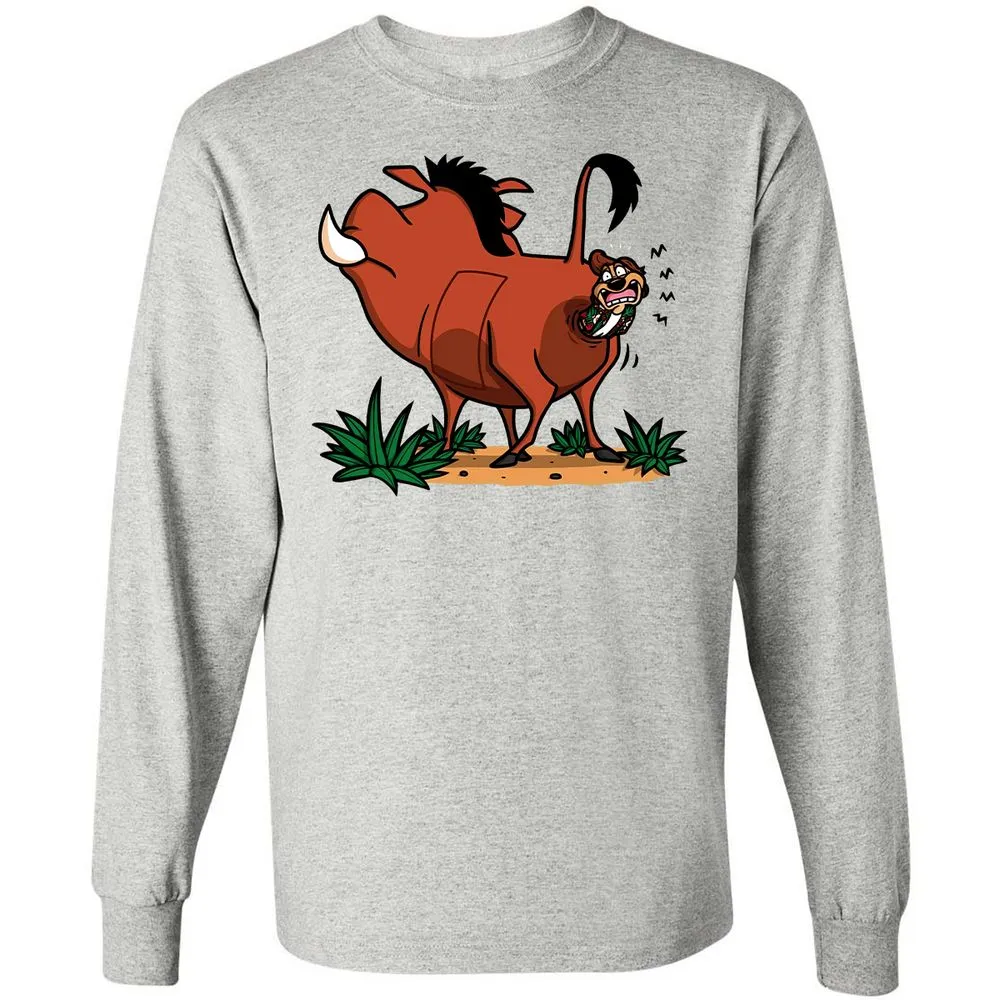 Long Sleeve T-Shirt - 9EVE3PF1 - Ash - 7