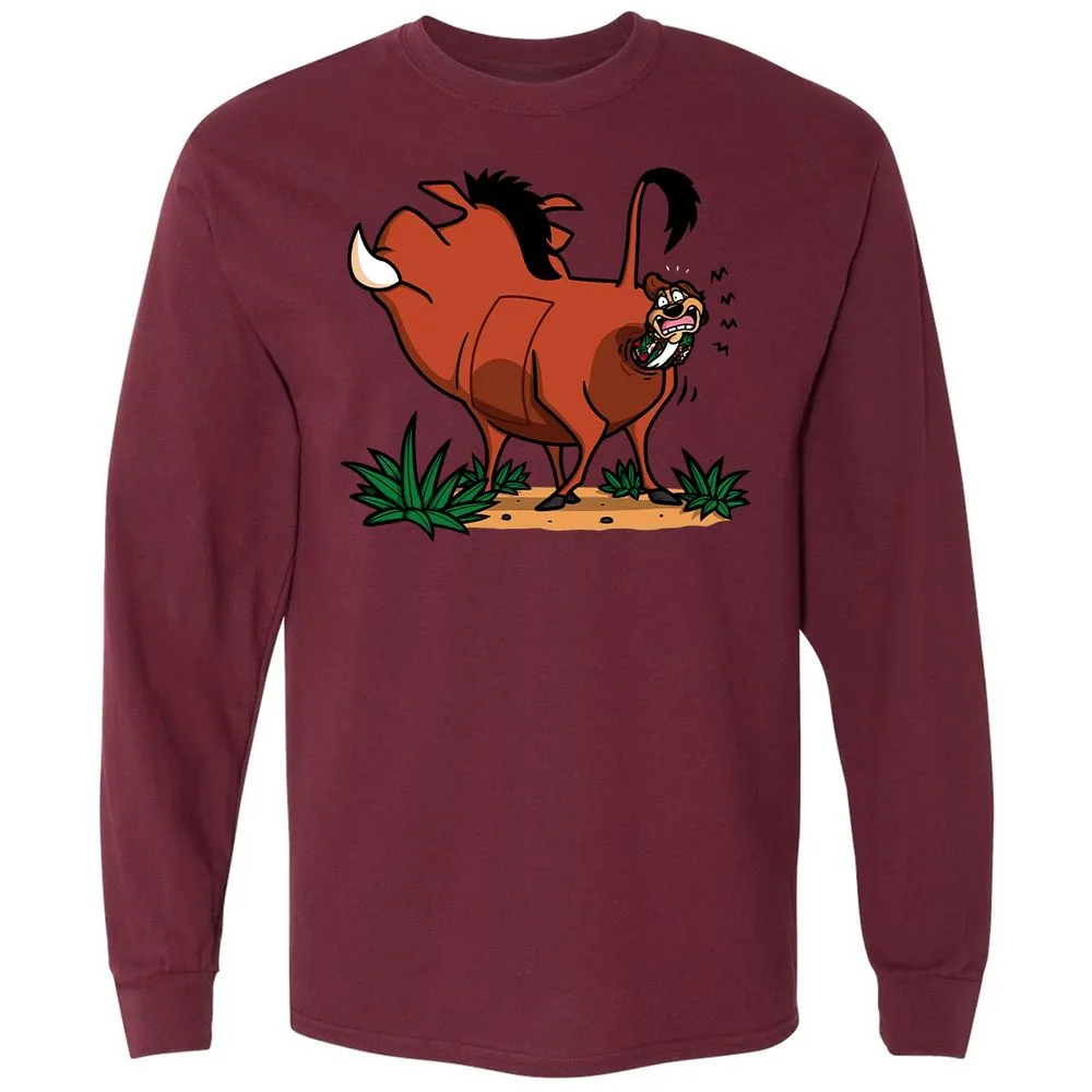 Long Sleeve T-Shirt - 9EVE3PF1 - Maroon - 11