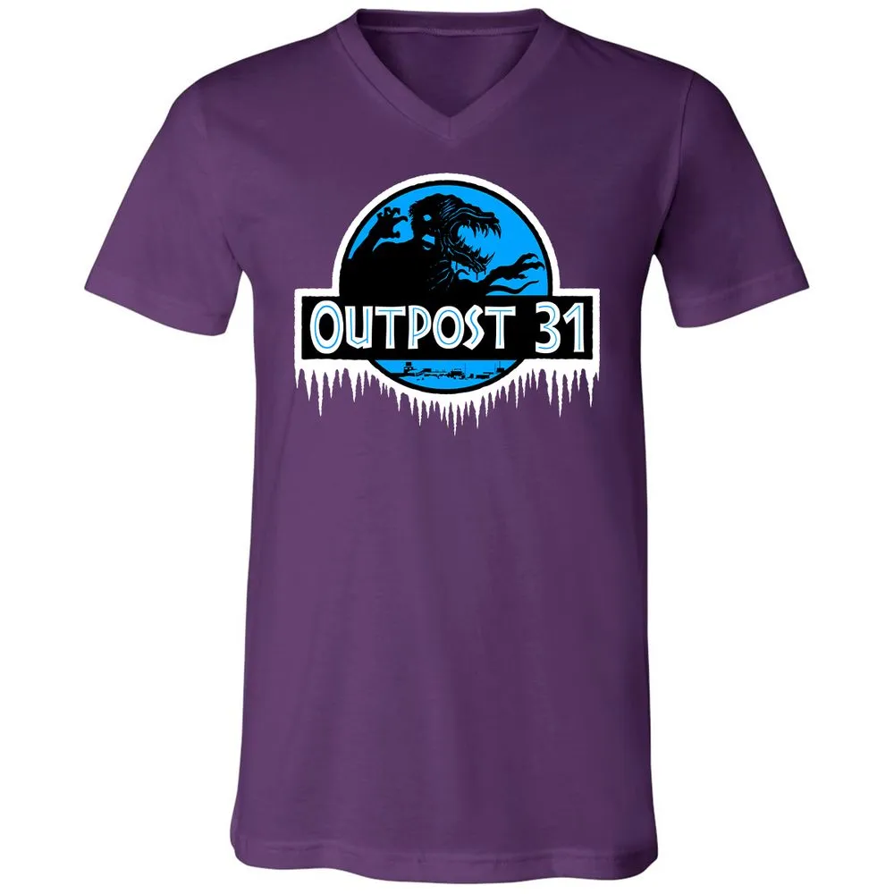 Unisex V-Neck T-Shirt - 42CAFQHZ - Team Purple - 9