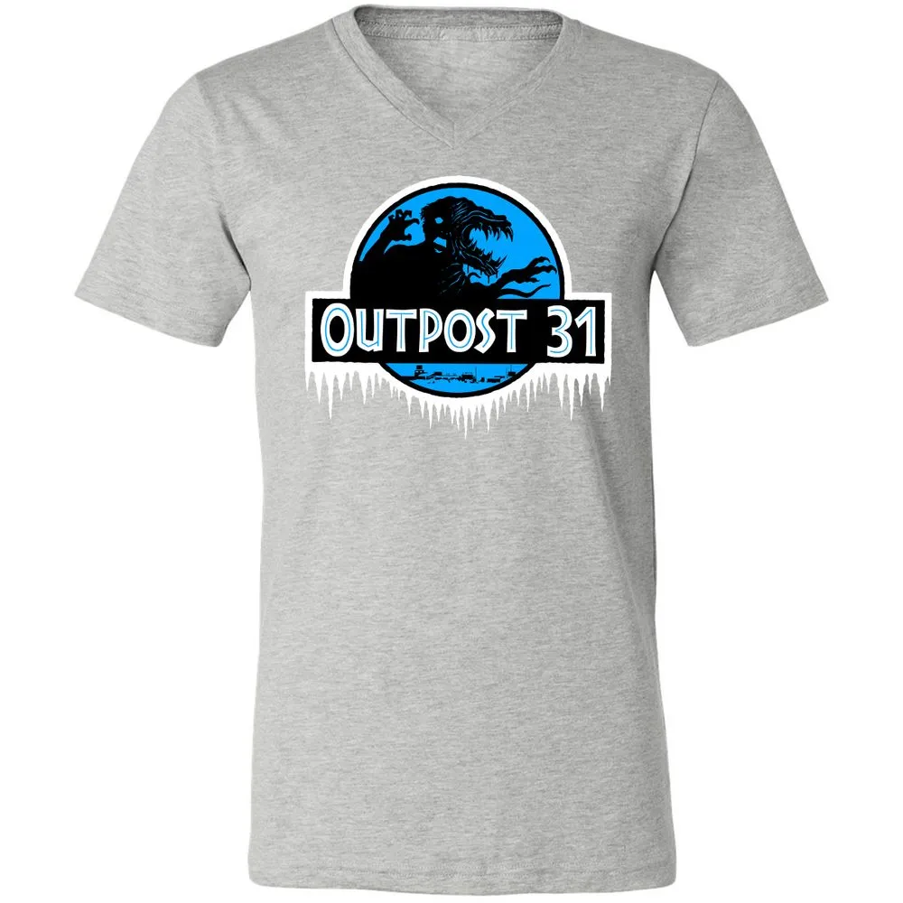 Unisex V-Neck T-Shirt - 42CAFQHZ - Athletic Heather - 7