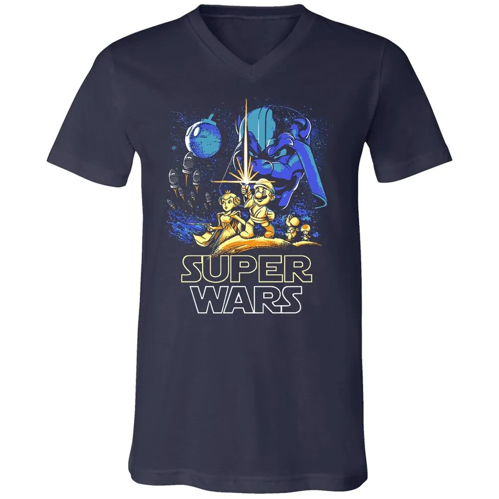 Unisex V-Neck T-Shirt - TZD3G72P - Navy - 2