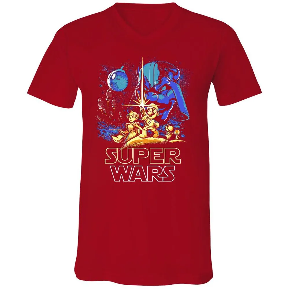 Unisex V-Neck T-Shirt - TZD3G72P - Red - 3