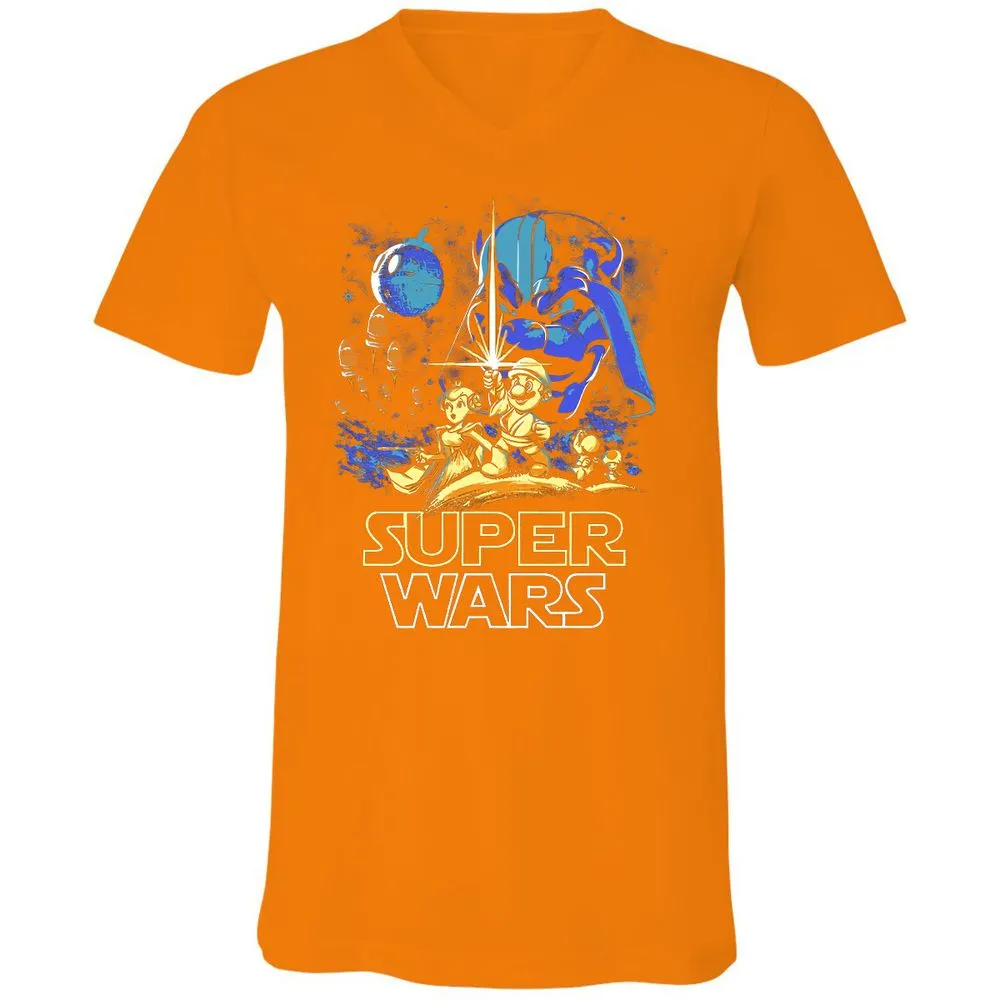 Unisex V-Neck T-Shirt - TZD3G72P - Orange - 11