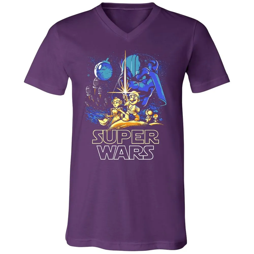 Unisex V-Neck T-Shirt - TZD3G72P - Team Purple - 9