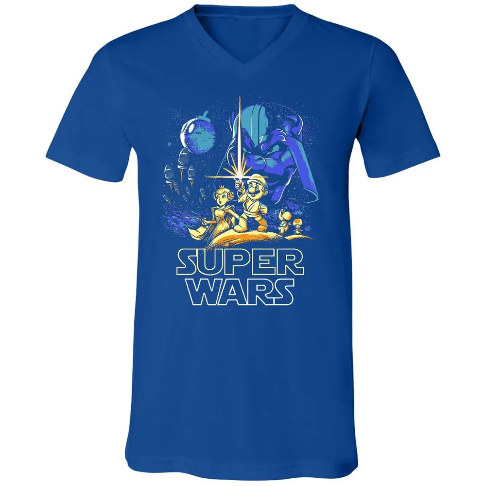 Unisex V-Neck T-Shirt - TZD3G72P - True Royal - 4