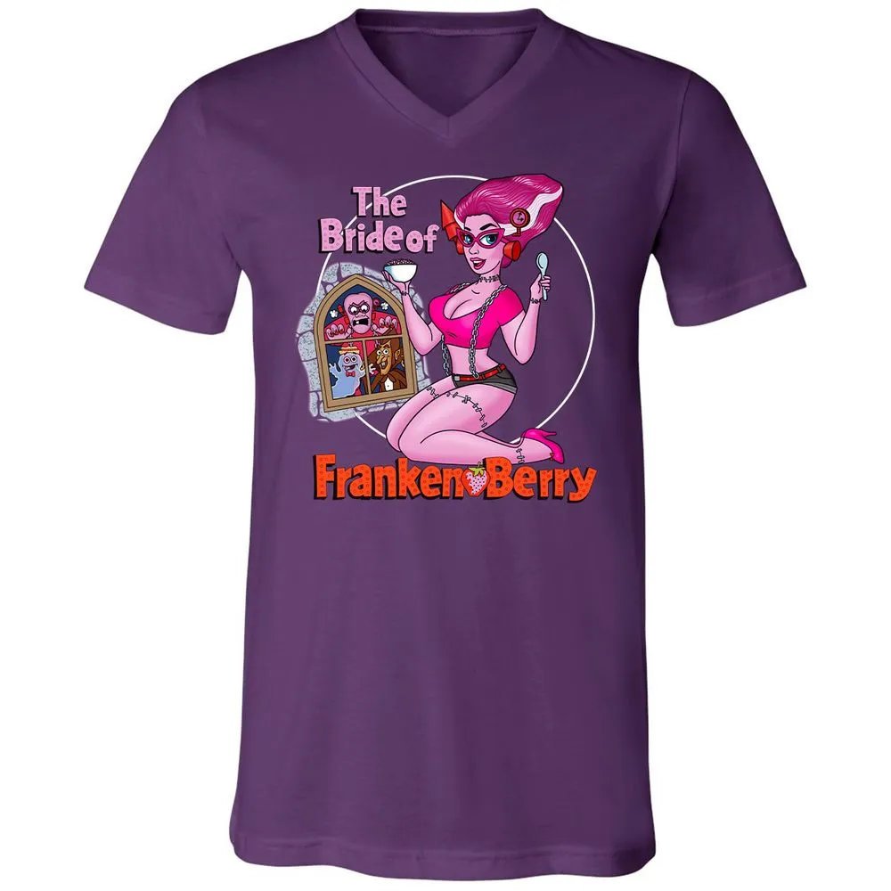 Unisex V-Neck T-Shirt - J18KVSG3 - Team Purple - 9