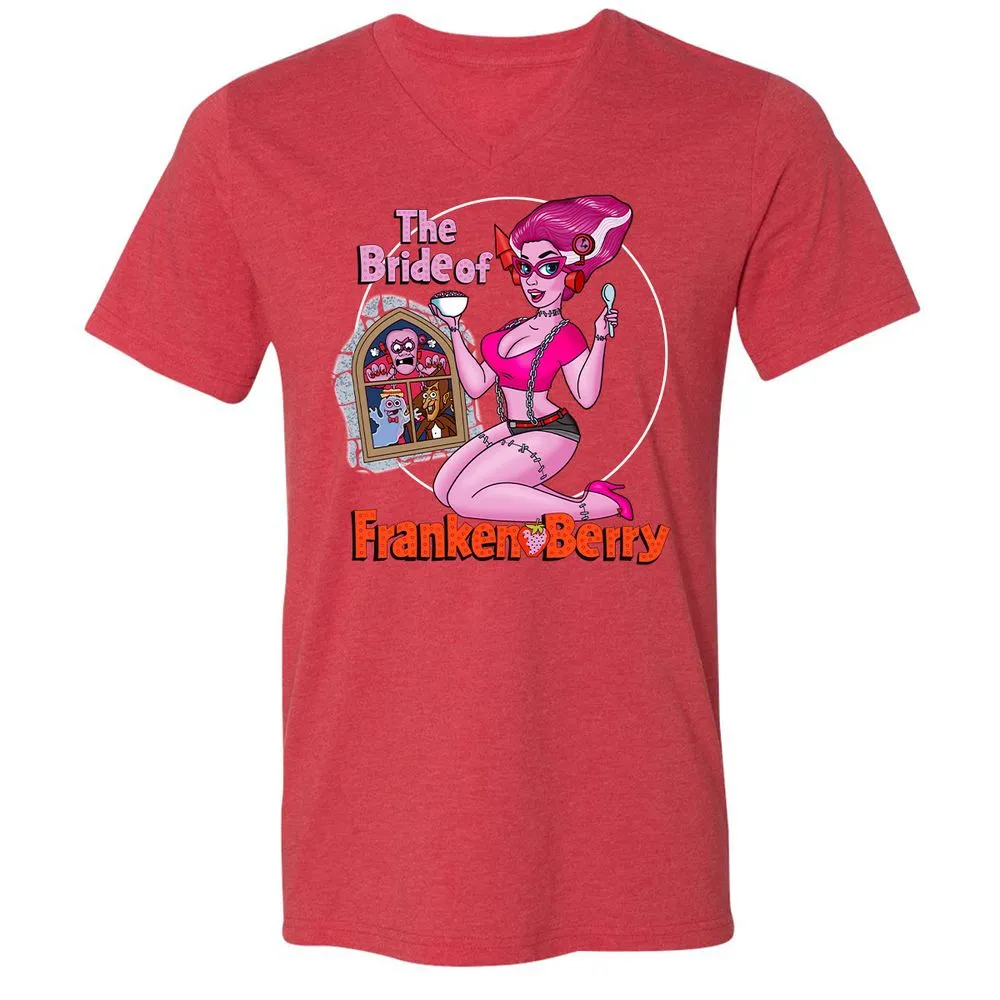 Unisex V-Neck T-Shirt - J18KVSG3 - Heather Red - 16