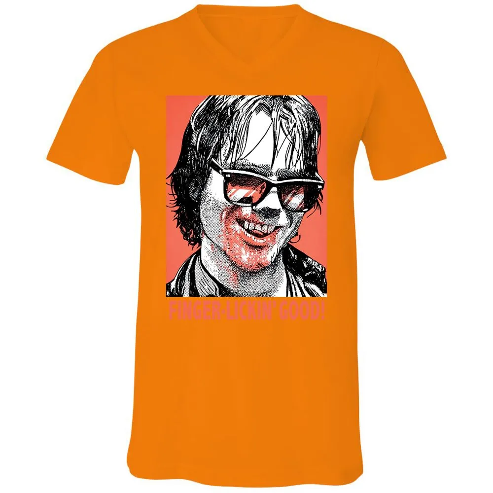 Unisex V-Neck T-Shirt - UAX1N4AU - Orange - 11
