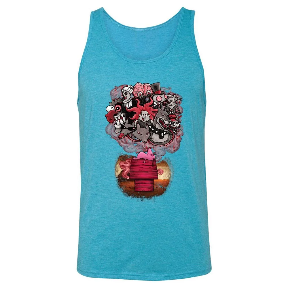 Unisex Jersey Tank - 57BUDSR7 - Aqua Triblend - 3