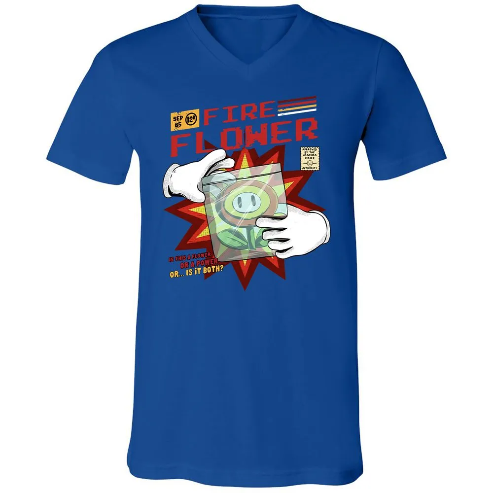 Unisex V-Neck T-Shirt - Y7EM8ZXW - True Royal - 4