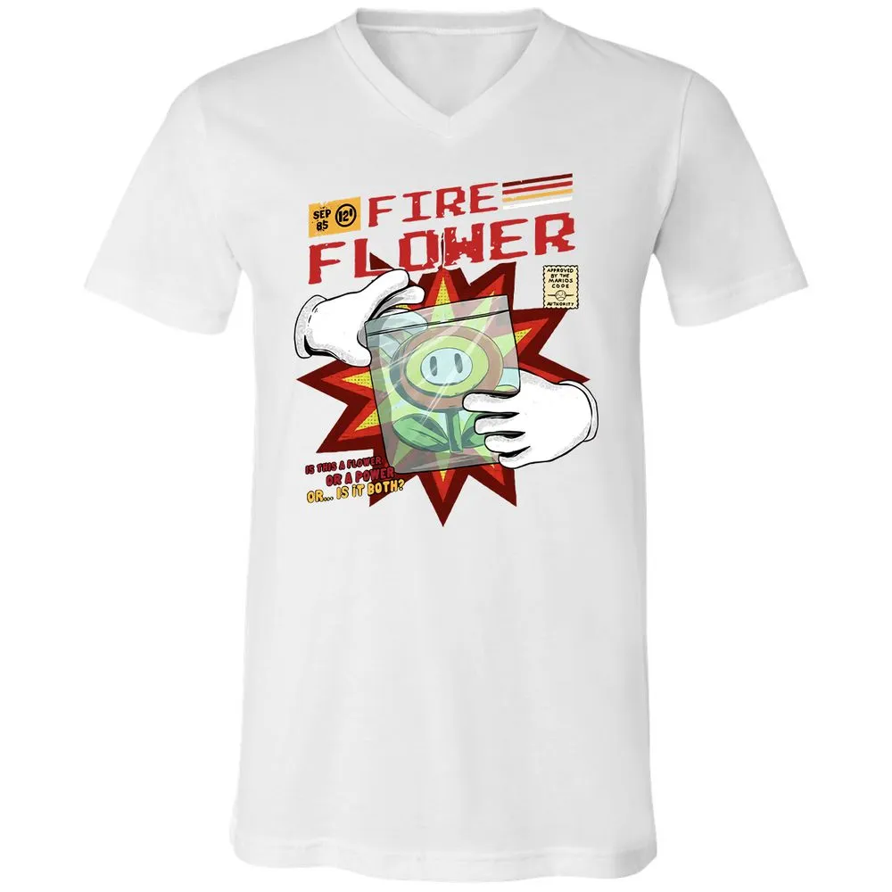 Unisex V-Neck T-Shirt - Y7EM8ZXW - White - 5