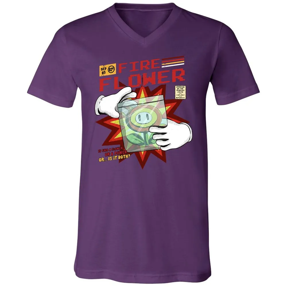 Unisex V-Neck T-Shirt - Y7EM8ZXW - Team Purple - 9