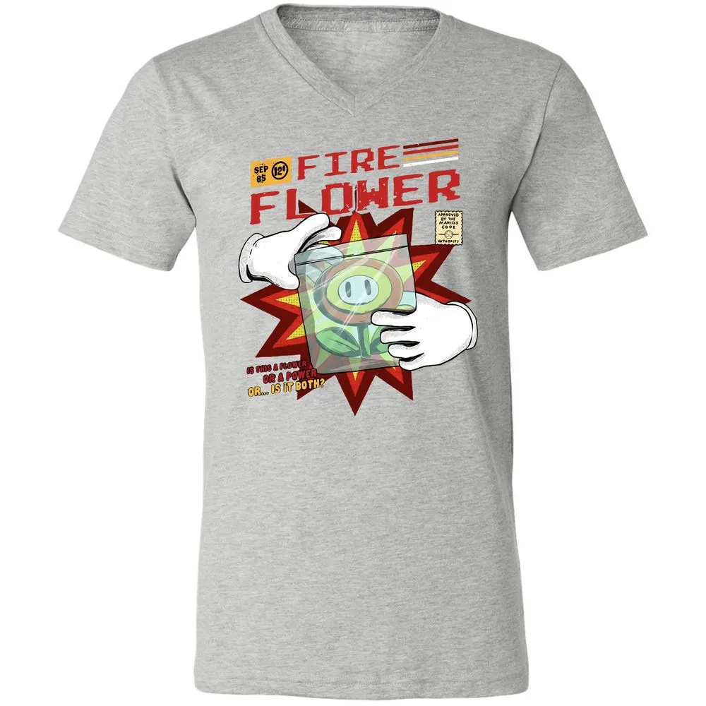Unisex V-Neck T-Shirt - Y7EM8ZXW - Athletic Heather - 7