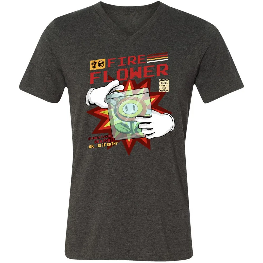 Unisex V-Neck T-Shirt - Y7EM8ZXW - Dark Grey Heather - 8