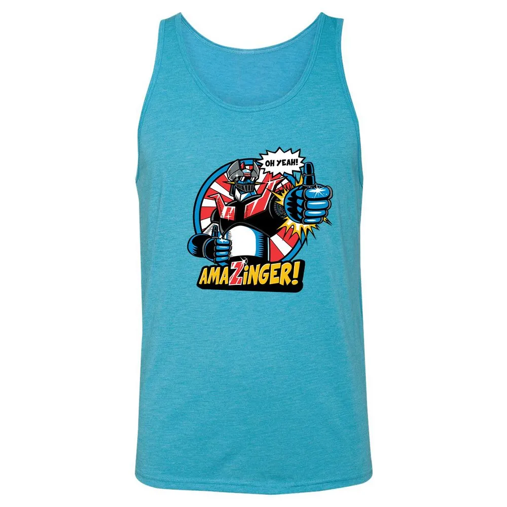 Unisex Jersey Tank - RXMMMPCM - Aqua Triblend - 3