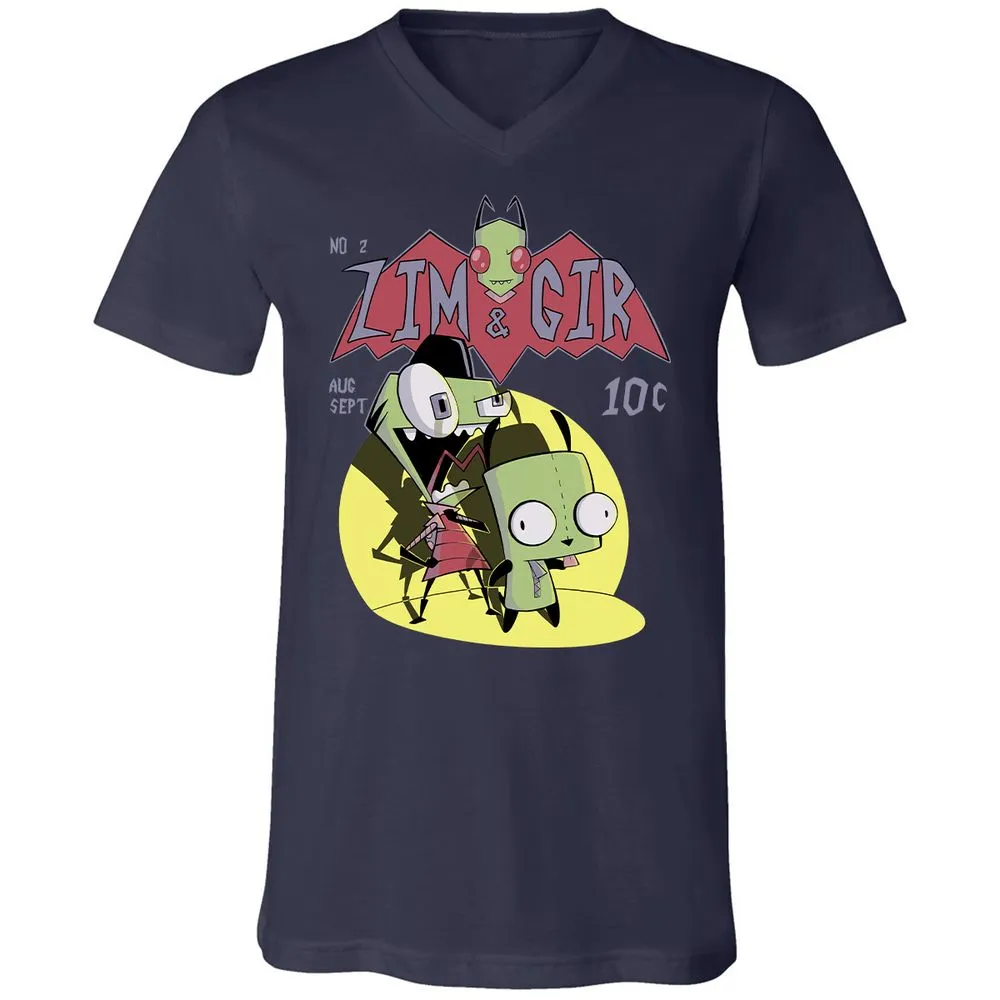 Unisex V-Neck T-Shirt - 9CESSR8T - Navy - 2