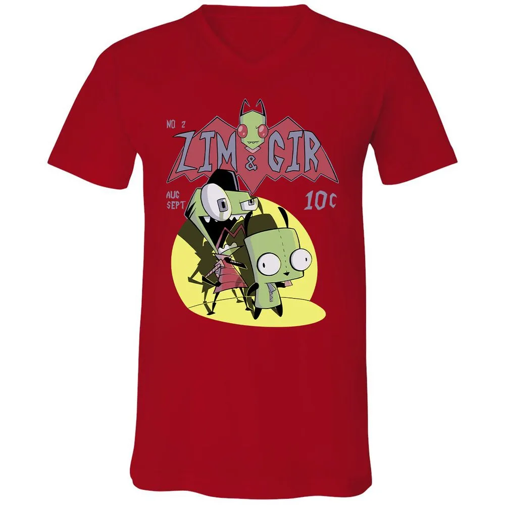 Unisex V-Neck T-Shirt - 9CESSR8T - Red - 3