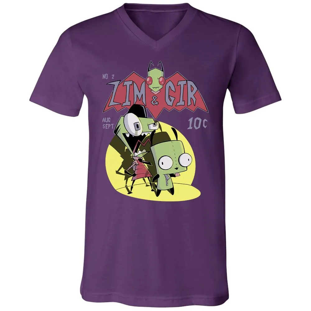 Unisex V-Neck T-Shirt - 9CESSR8T - Team Purple - 9