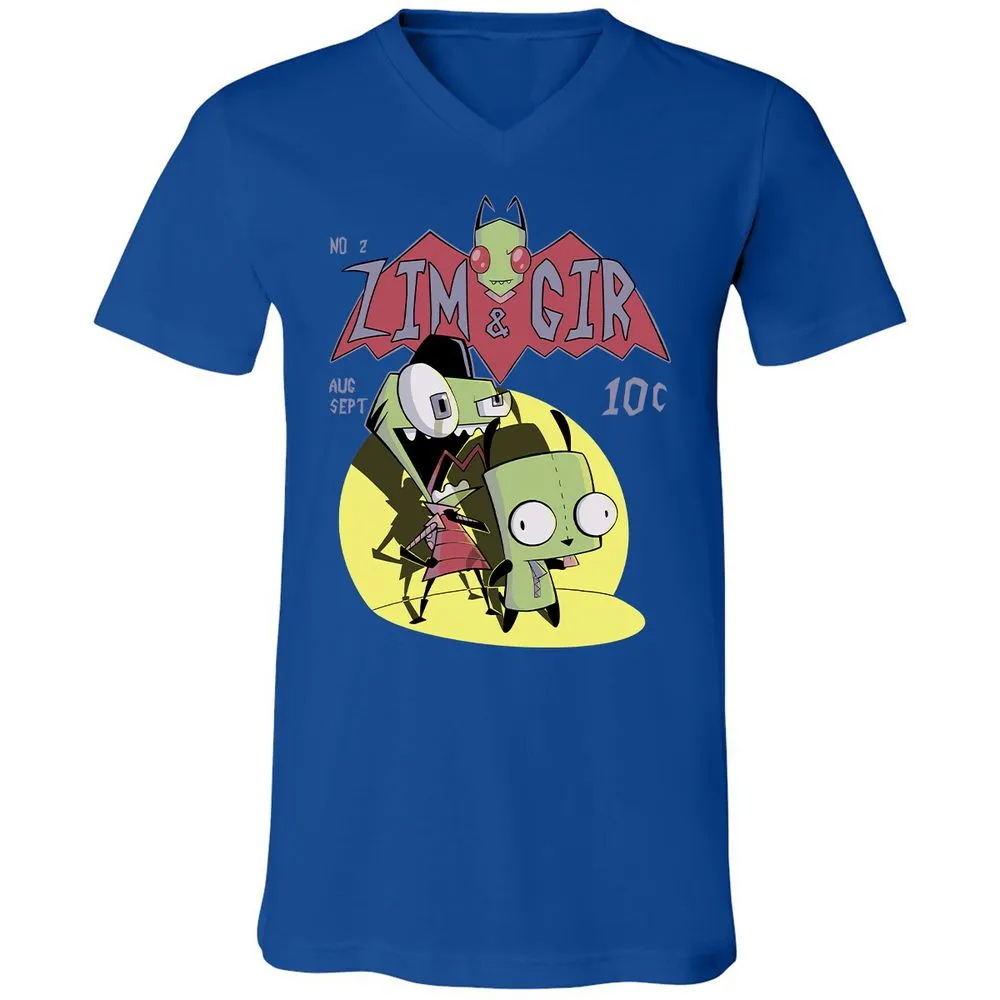 Unisex V-Neck T-Shirt - 9CESSR8T - True Royal - 4