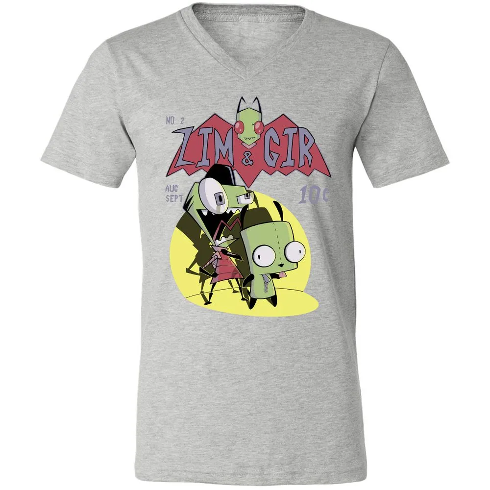 Unisex V-Neck T-Shirt - 9CESSR8T - Athletic Heather - 7