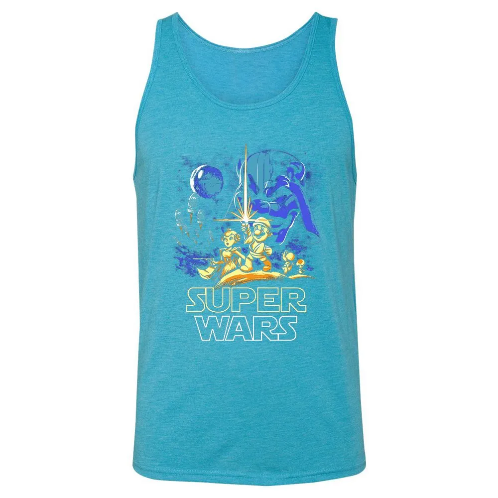 Unisex Jersey Tank - W7T2U2KV - Aqua Triblend - 3
