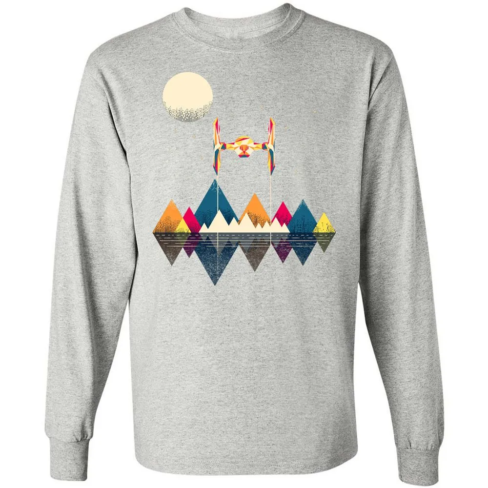 Long Sleeve T-Shirt - WAVXFJ4K - Ash - 7