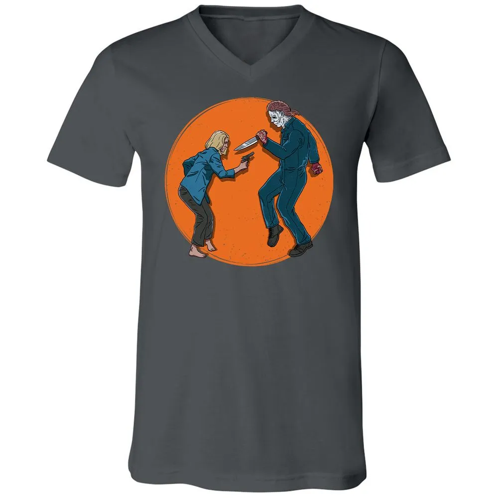 Unisex V-Neck T-Shirt - LCX7PLGK - Asphalt - 12