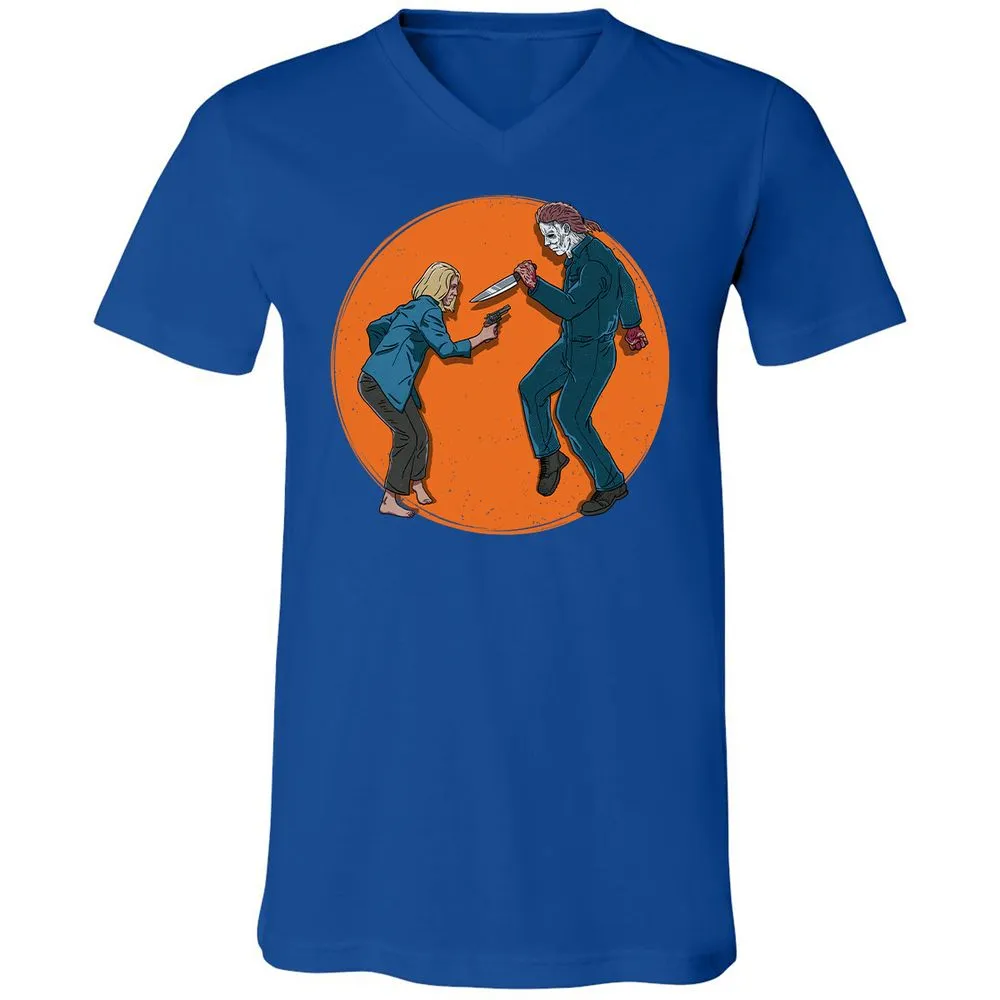 Unisex V-Neck T-Shirt - LCX7PLGK - True Royal - 4