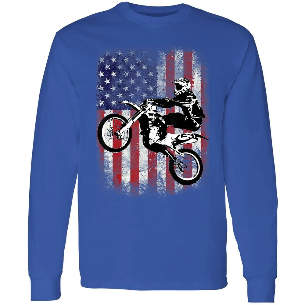 Long Sleeve T-Shirt - CQQT68G8 - Royal - 8