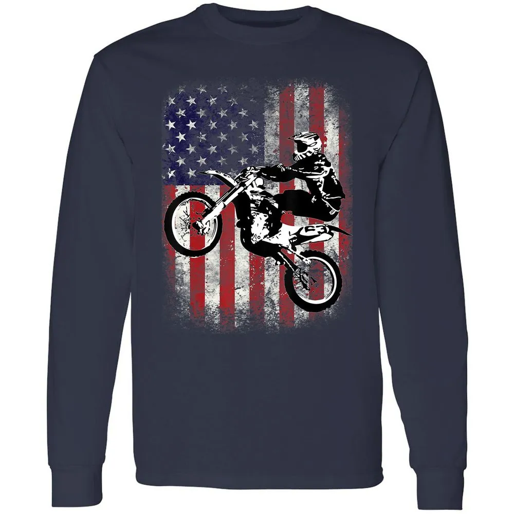 Long Sleeve T-Shirt - CQQT68G8 - Navy - 2