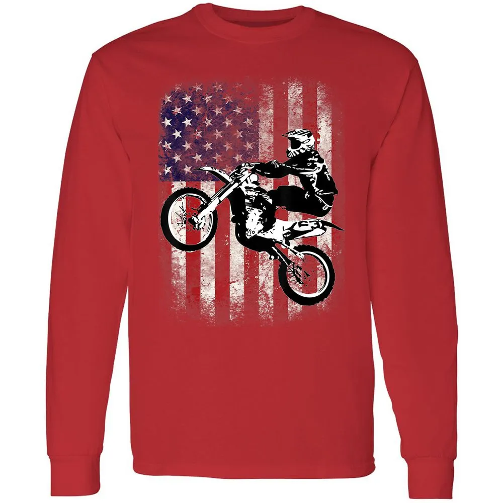 Long Sleeve T-Shirt - CQQT68G8 - Red - 14