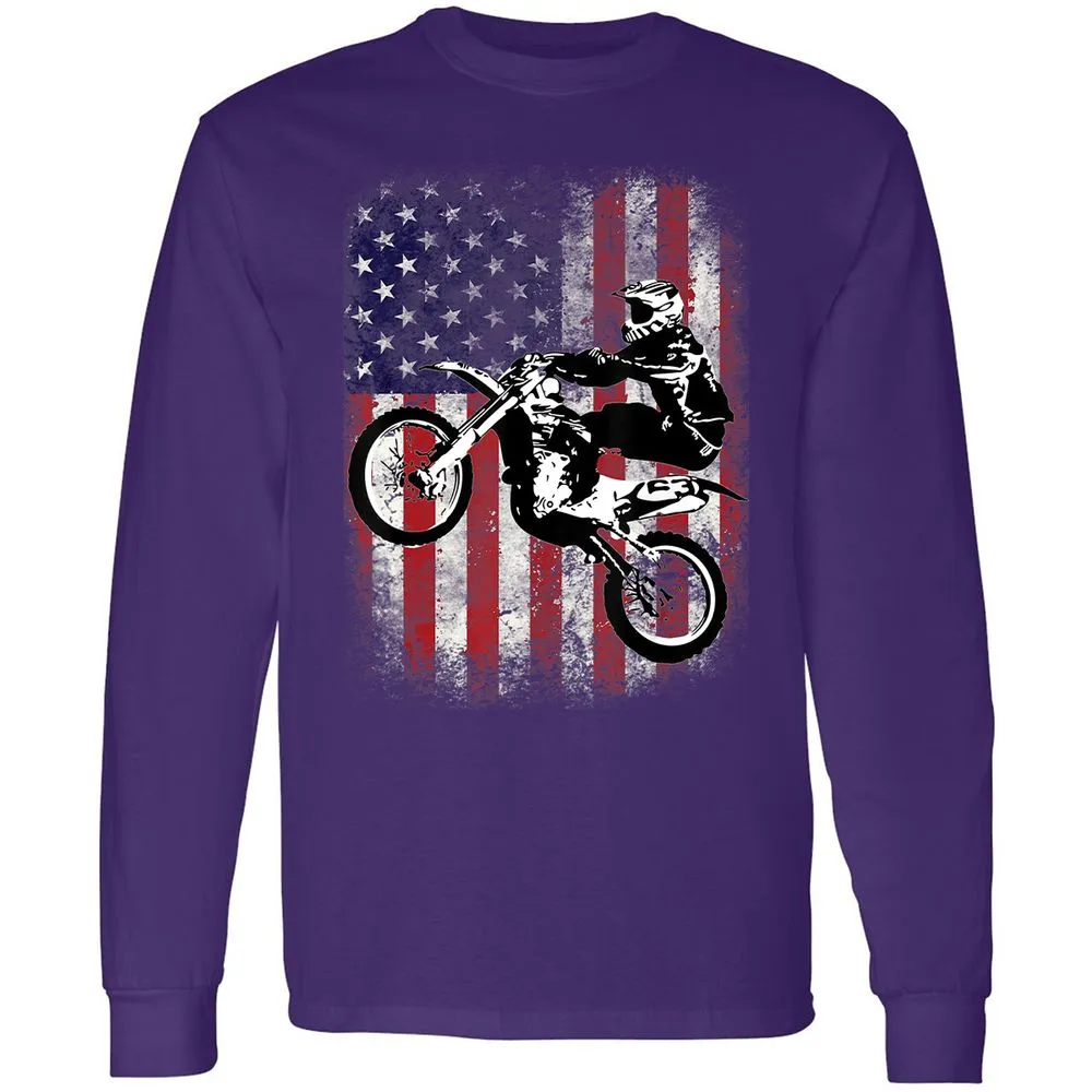 Long Sleeve T-Shirt - CQQT68G8 - Purple - 13