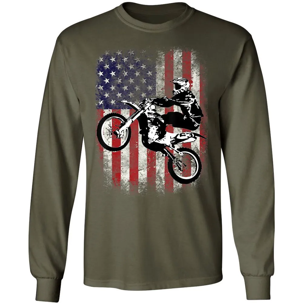 Long Sleeve T-Shirt - CQQT68G8 - Military Green - 16