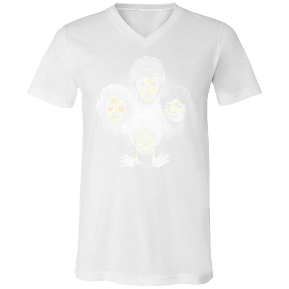 Unisex V-Neck T-Shirt - BH3LFBG5 - White - 5