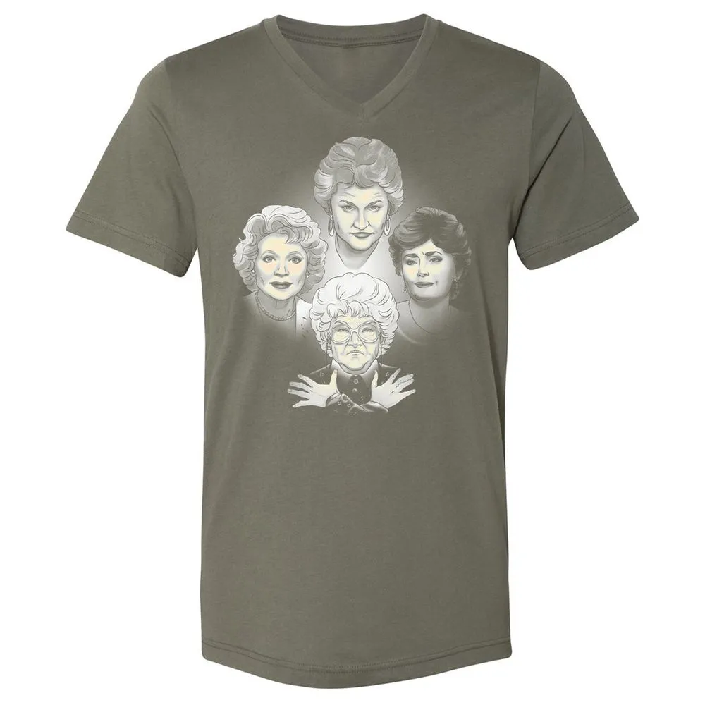 Unisex V-Neck T-Shirt - BH3LFBG5 - Military Green - 10